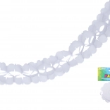 Weiße Papiergirlande 3,6 m