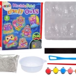 DIY-Set zum Bemalen leuchtender Eulen – Gipsmagnete