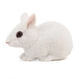 Figur eines weißen Kaninchens 10 cm