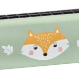 Grüne Harmonika mit Fuchsmotiv