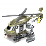 Polizeihubschrauber mit Schwungrad und Effekten