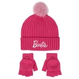 BARBIE Winter-Set – Mütze und Handschuhe für Kinder von 5–8 Jahren