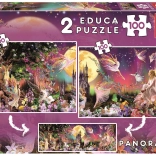 Puzzle Panorama Märchenfeen 2x100 Teile