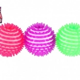 Stressabbau-Massageball aus Gummi mit Licht, 8 cm