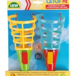 Lustiges Spiel Catch Ball mit Plastikbällen