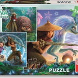 Puzzle Raya und Freunde 3x55 Teile
