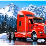 Norimpex Diamantmalerei Roter Kenworth-Lkw 30x40 cm