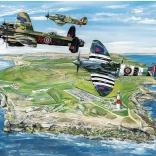 Puzzle Flügel über Portland 500 Teile