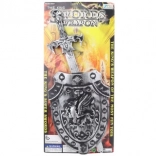 Plastikschwert mit Schild für Kinder