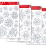 Weihnachtsfensterfolie mit Glitzer 20x30cm