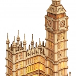 ROBOTIME Holz-3D-Puzzle Big Ben – leuchtender Uhrturm