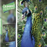Grafix Diamantmalerei – Pfau 40 × 50 cm