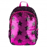 Schulrucksack mit Pailletten und Sternenmuster
