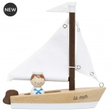 Holzsegelboot mit Kapitän von Le Toy Van