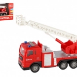 Feuerwehrauto mit Aufziehmotor, Lichtern und Geräuschen