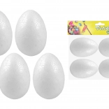 Dekorative Styroporeier 8 cm, 4 Stk