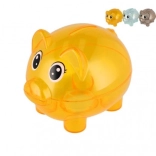 Transparente Sparschwein Spardose 10 cm