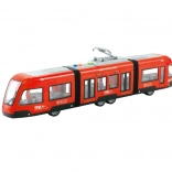 Rote Straßenbahn mit Schwungrad 1:16