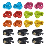 Klettergriffe für Kinder am Baum mit Gurten, 12 Stk.