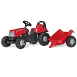 Trettraktor mit Anhänger Rolly Toys CASE 1170 CVX rot