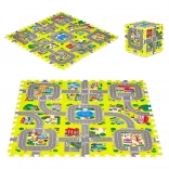 Schaumstoff-Spielmatte Stadt – 9 Teile 90,5 × 90,5 cm IPLAY