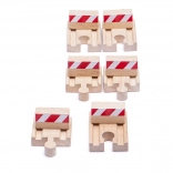 Set aus hölzernen Prellböcken Bigjigs Rail