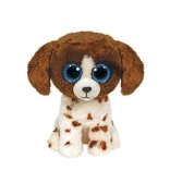 Plüschtier Ty Beanie Boos Hund Muddles, braun-weiß, 15 cm