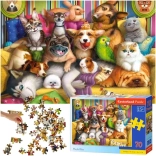 Puzzle 70 Teile – verspielte Tierchen CASTORLAND