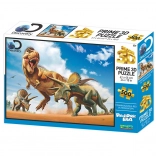3D-Puzzle T-Rex vs. Triceratops 500 Teile