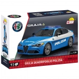 Konstruktionsspielzeug COBI Alfa Romeo Giulia Quadrifoglio Polizia 1:35