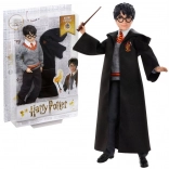 harry potter – puppe aus hogwarts mit zauberstab und umhang