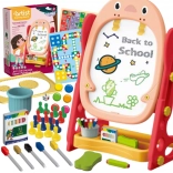 Woopie beidseitige magnetische Tafel zum Zeichnen und Lernen von Buchstaben und Zahlen, 56 Teile