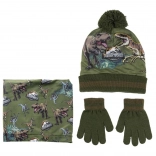 Set aus Dinosaurier-Mütze mit Handschuhen Jurassic Park