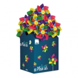 Vilac buntes Windrad für Garten und Blumentopf