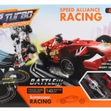 Autorennbahn in Form einer Acht mit Adapter 100 × 48 × 9 cm