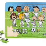 Holzpuzzle Snoopy und Fußball