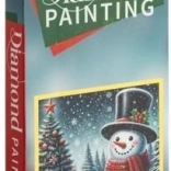Diamant-Malerei Schneemann 30 × 30 cm