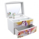 Schmuckkästchen mit spielendem Einhorn