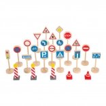 Small Foot Verkehrsschilder, Set mit 25 Teilen
