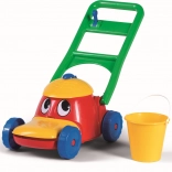 Fröhlicher Rasenmäher aus Kunststoff für Kinder