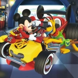 TREFL Puzzle MICKEY MOUSE: Vorbereitung auf das Rennen, 20 Teile