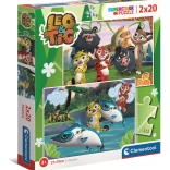 Clementoni Puzzle Leo und Tig 2×20 Teile