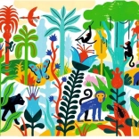 Puzzle DJECO Dschungel 100 Teile