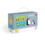 Puzzle Tiermamas und Jungtiere 12×2 Teile
