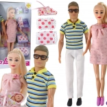 Schwangere Puppe DEFA LUCY – Familienset mit Baby und Partner