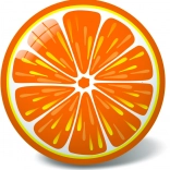 Orangenball, 23 cm