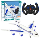 Blaues ferngesteuertes Passagierflugzeug Airline