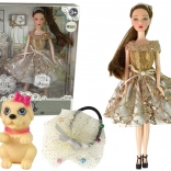 Puppe EMILY mit Hündchen und Zubehör