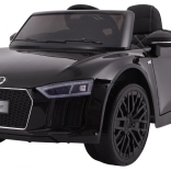 Elektrisches Kinderauto Audi R8 Spyder Schwarz mit Lack, MP3 Radio und LED-Lichtern