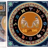 NORIMPEX Diamantmalerei 7D Sternzeichen Zwillinge 30x30 cm